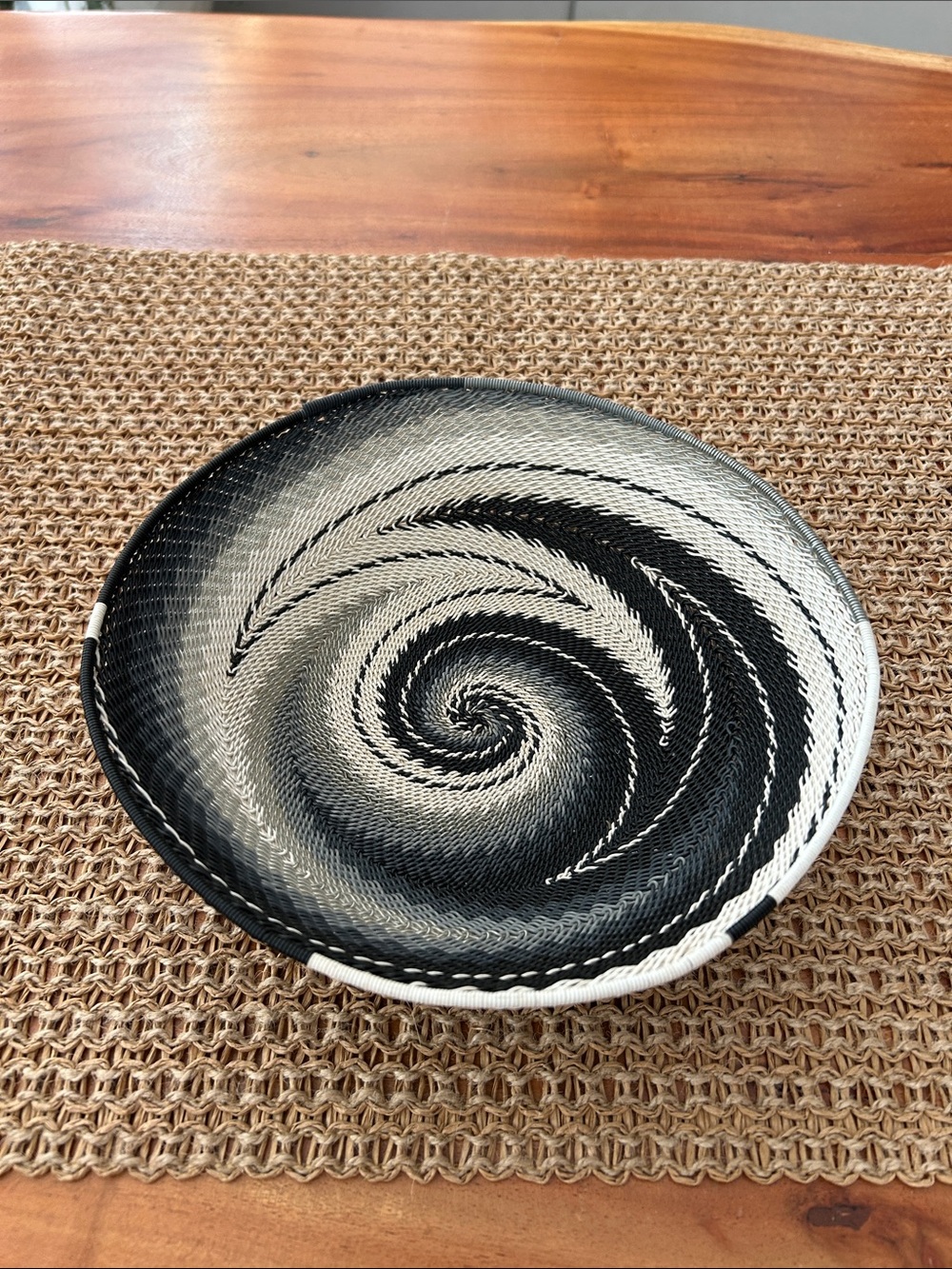 Zulu South African Hand Woven Telephone Wire Basket